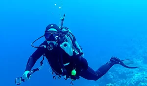 Uma exposição de artefatos egípcios afundados na Califórnia.